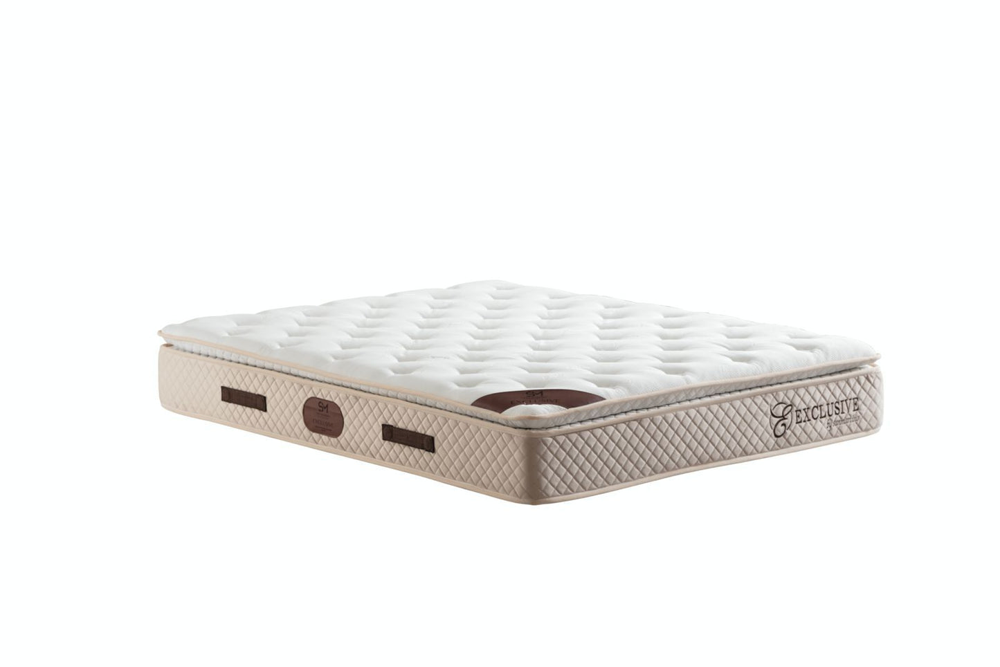 Matelas à ressort avec surmatelas intégré : épaisseur 32 cm Exclusive Beige